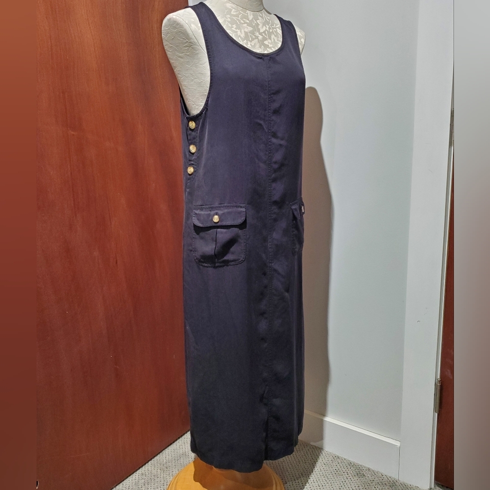 Talbots Black Jumper With Pockets, Small PETITE